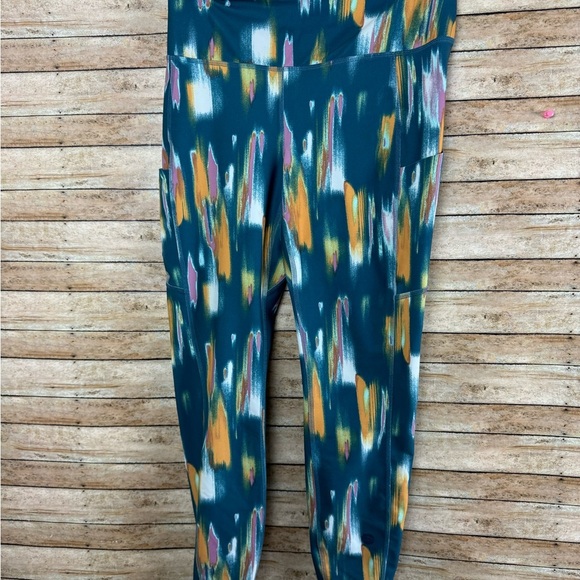 LL Bean Women's Everyday Performance 7/8 Leggings, High-Rise Print Sz Med - Picture 2 of 6